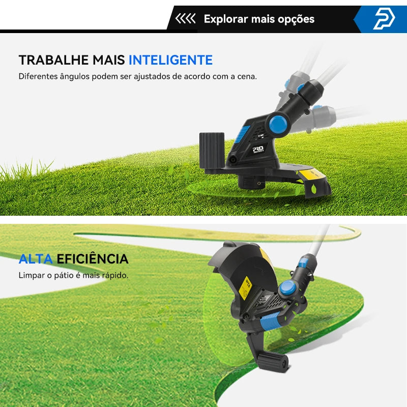 Roçax™ Roçadeira Elétrica Ergonômica  - Praticidade e Segurança no Cuidado do Seu Jardim