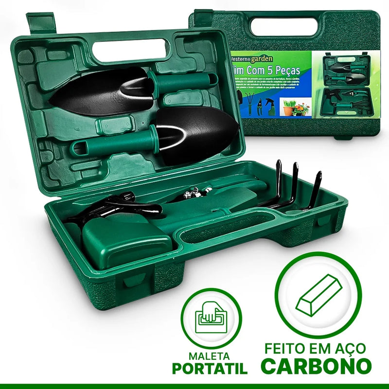 Gardênia Collection - Kit Ferramentas de Jardinagem Profissional (Com Borrifador)