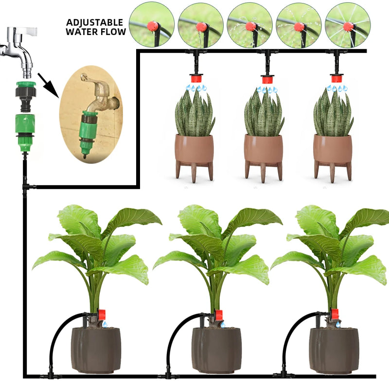 GotaViva Tec - Kit de Rega por Gotejamento para Jardim