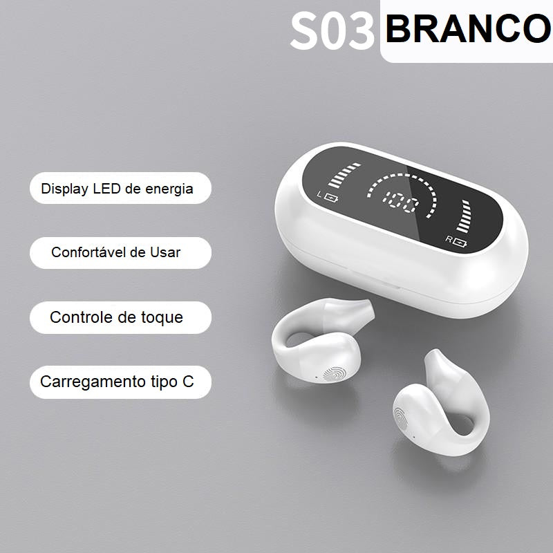 SonicSeal Pro - Fone de Ouvido Sem Fio de Pressão Auricular